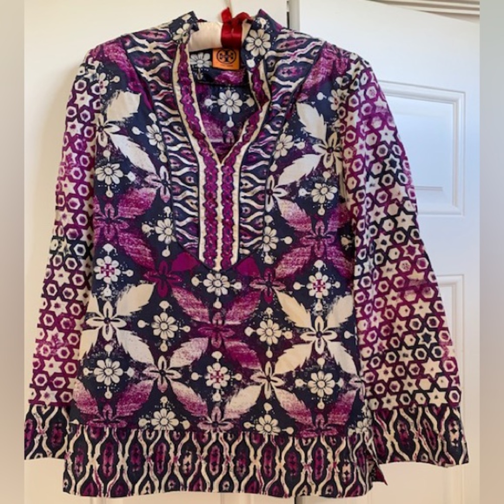 Tory Burch silk Daria tunic 0